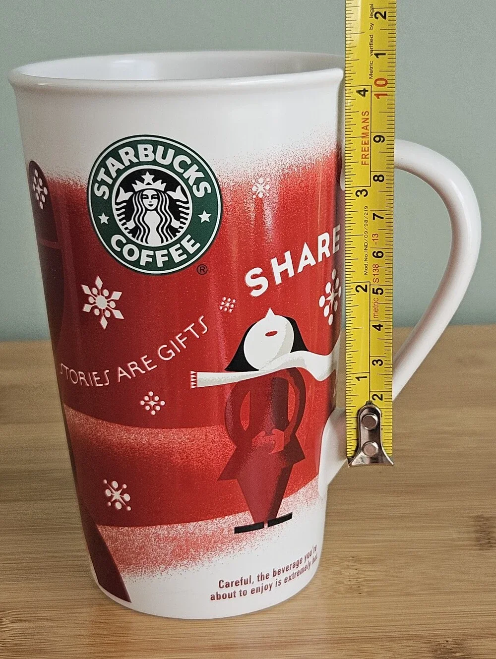 Starbucks Red Holiday Coffee Mug 2010, VTG